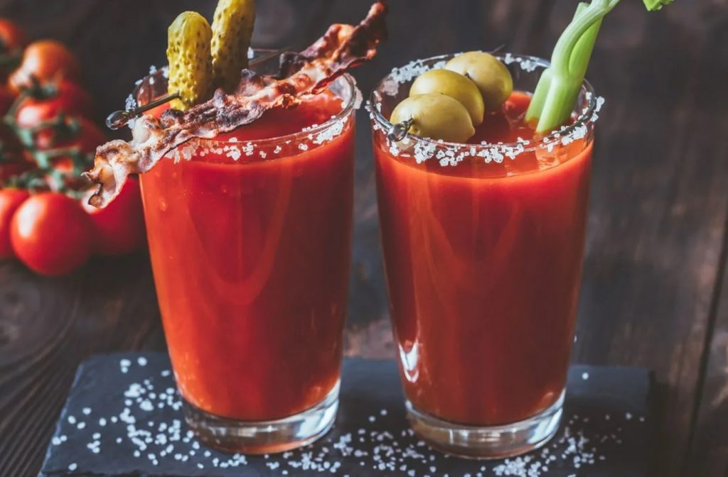 Peedi ja akvaviitiga Bloody Mary retsept