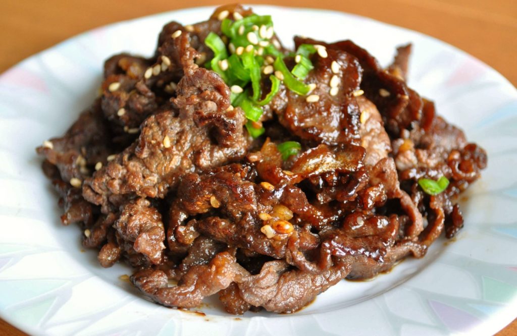Bulgogi (marineeritud veiseliha)