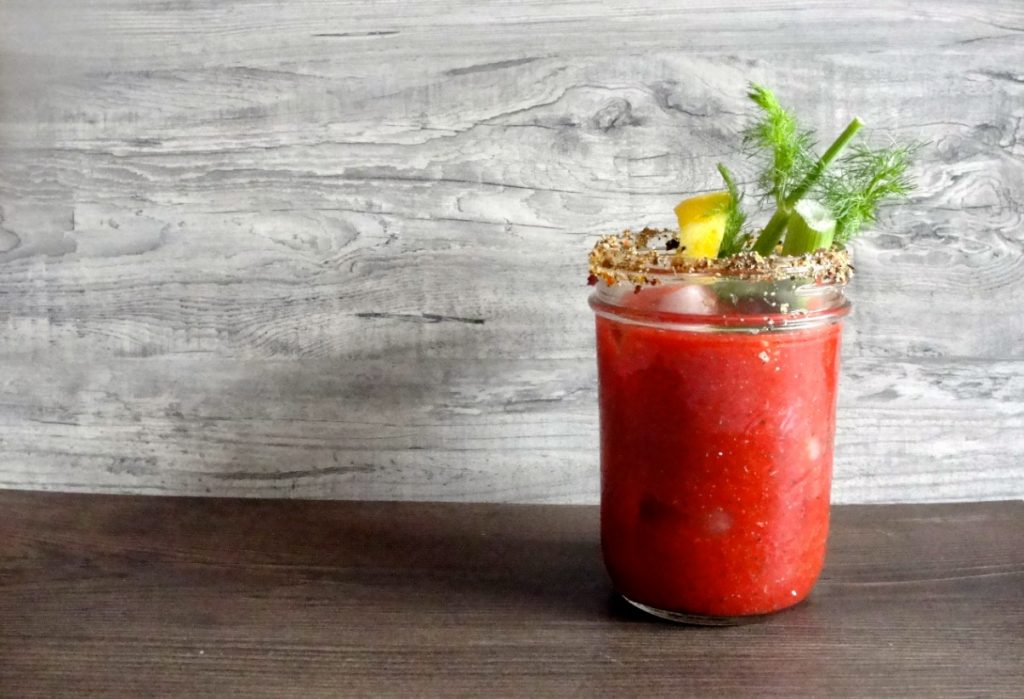 Peedi ja akvaviitiga Bloody Mary retsept