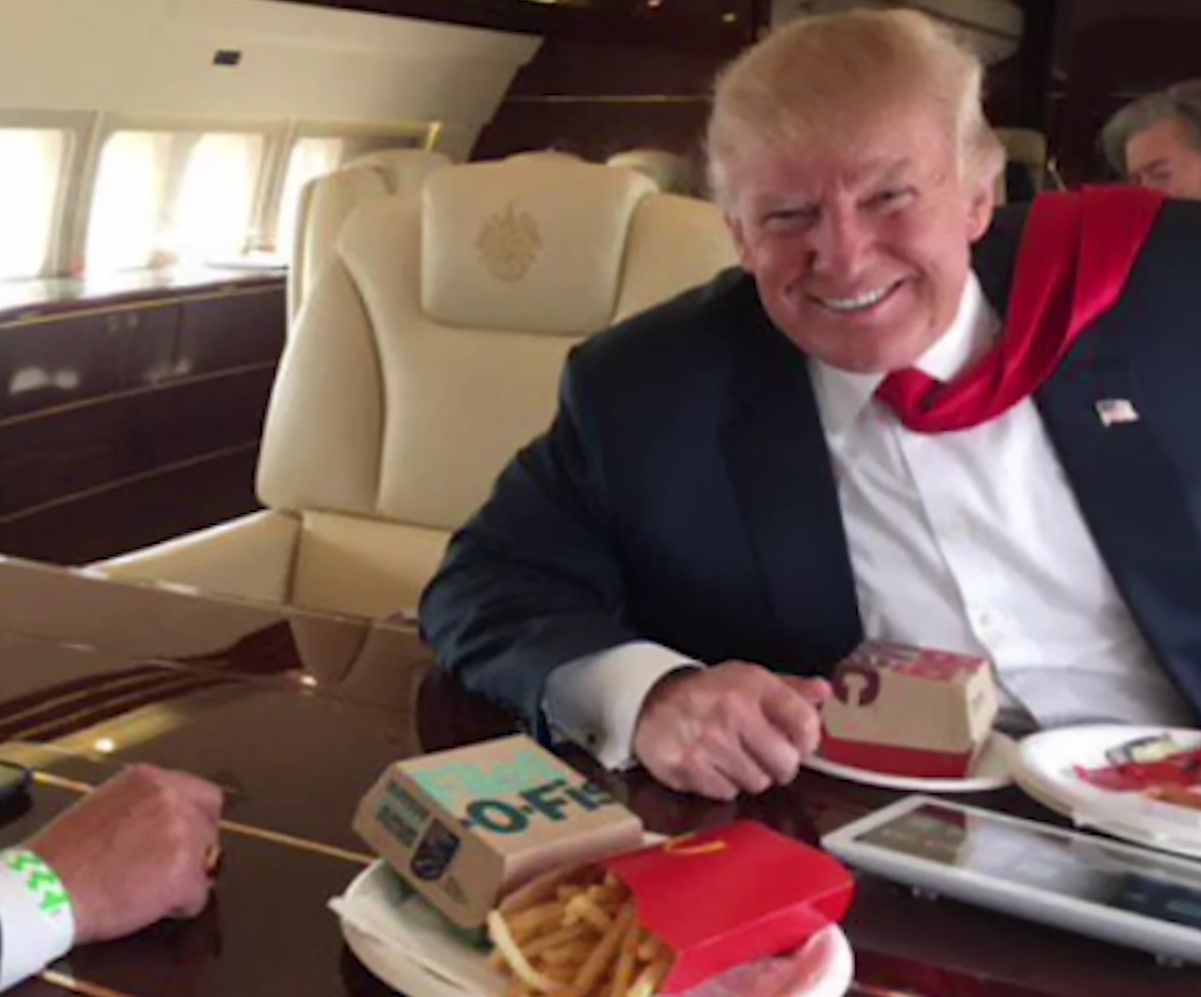 See on põhjus, miks Trump sööb nii palju kiirtoitu