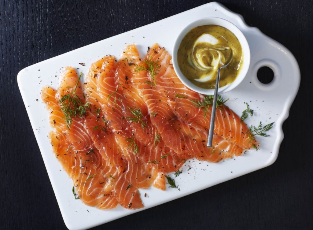 Lõhe carpaccio: gravalaks