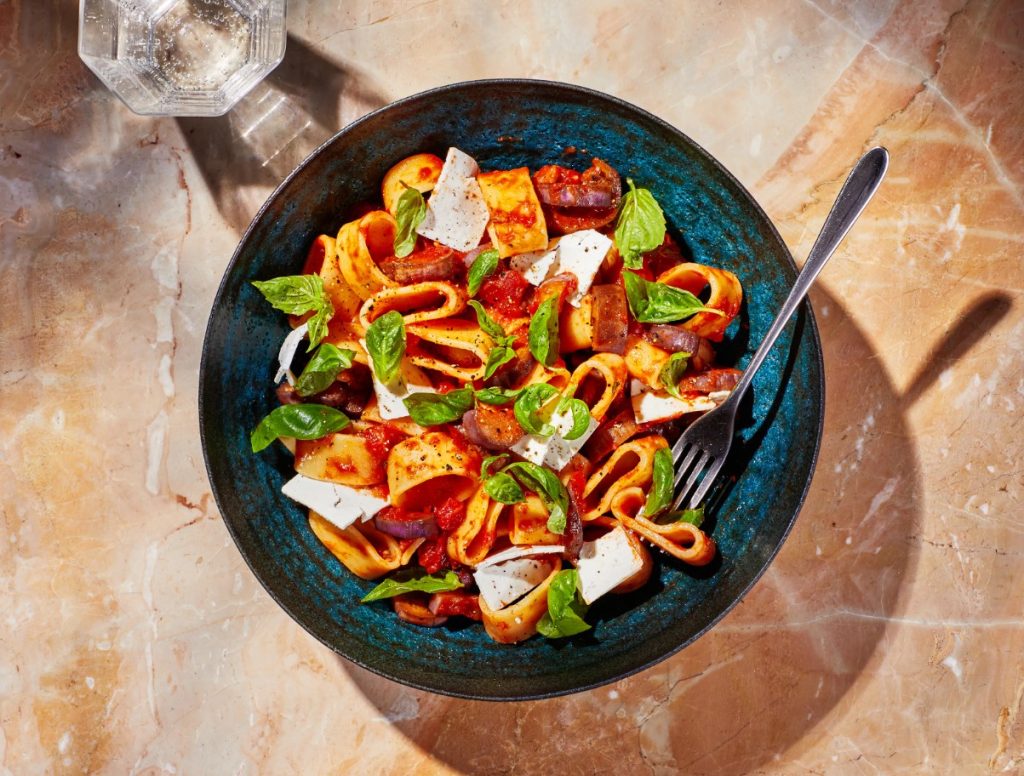 Pasta alla Norma (baklažaanipasta)