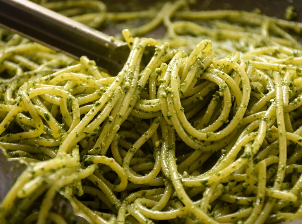 Pesto pasta kindel retsept