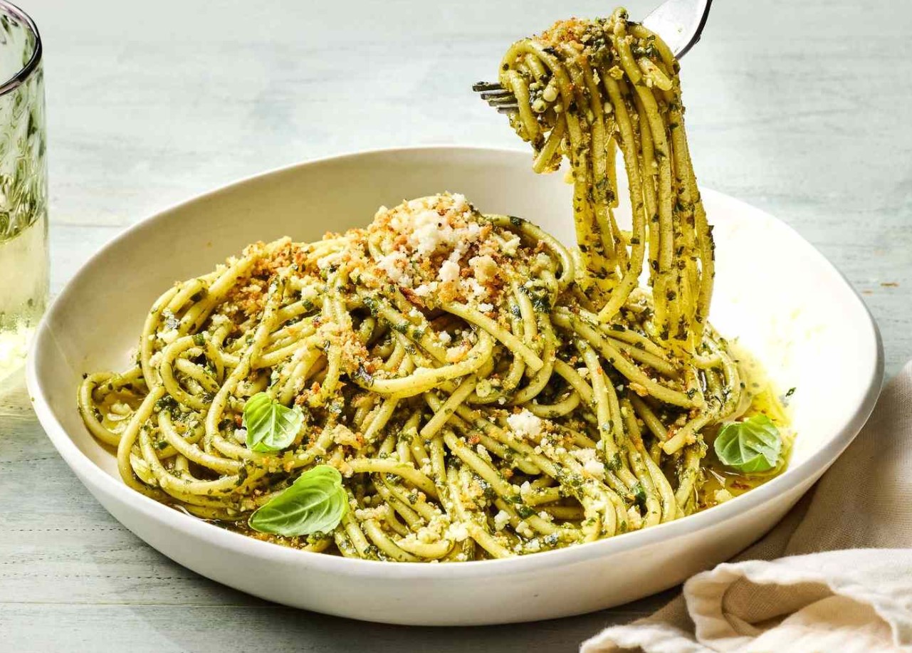 Pesto pasta kindel retsept