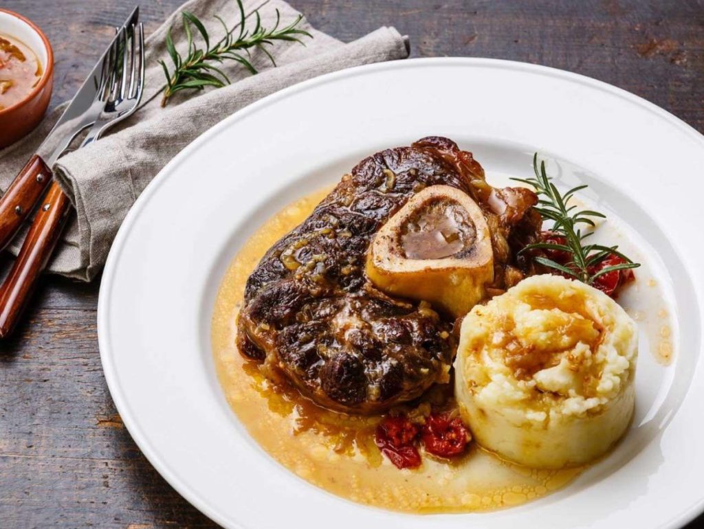 Vasikaliha osso buco gremolataga