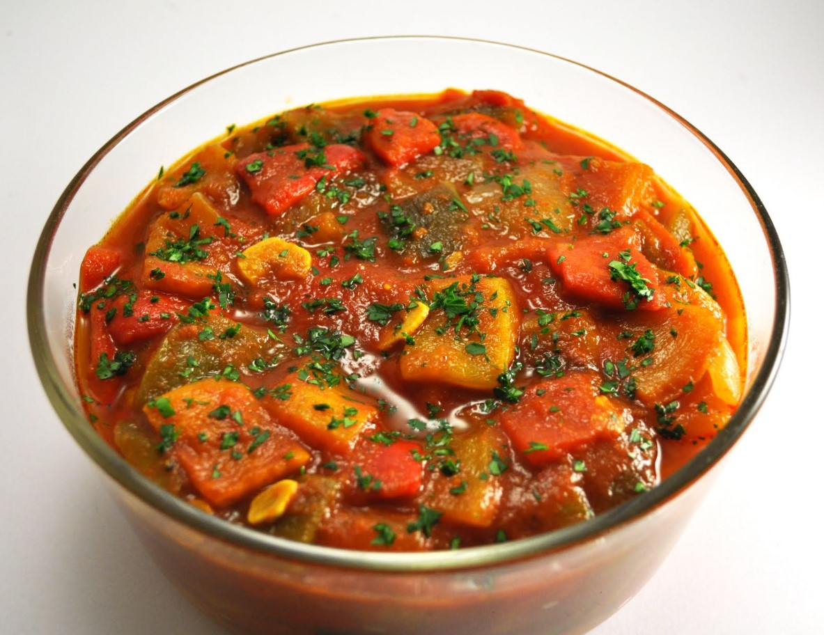 Itaalia hautatud paprikad kartulitega (peperonata con patate)