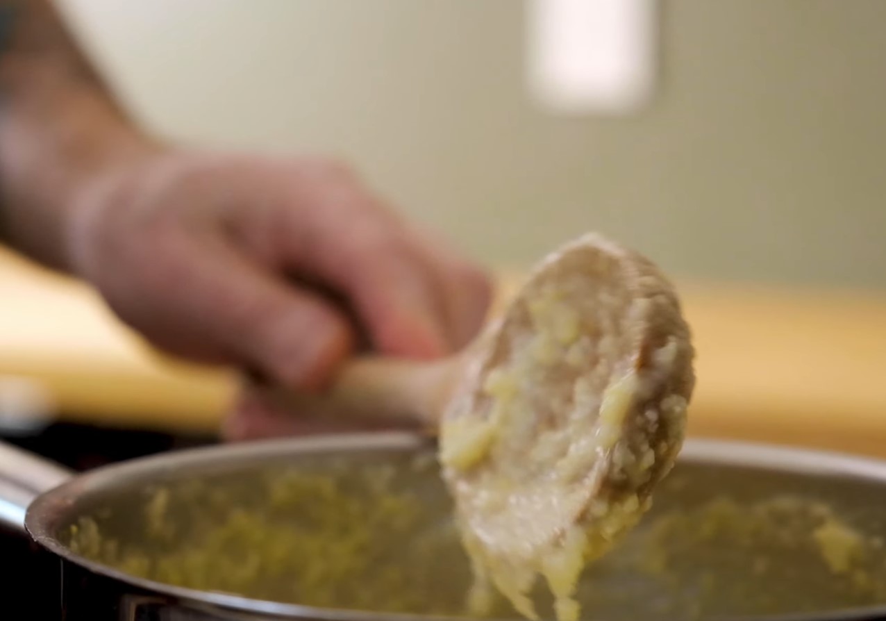 Mangia Bedda lihtne ahjus küpsetatud kreemjas polenta retsept