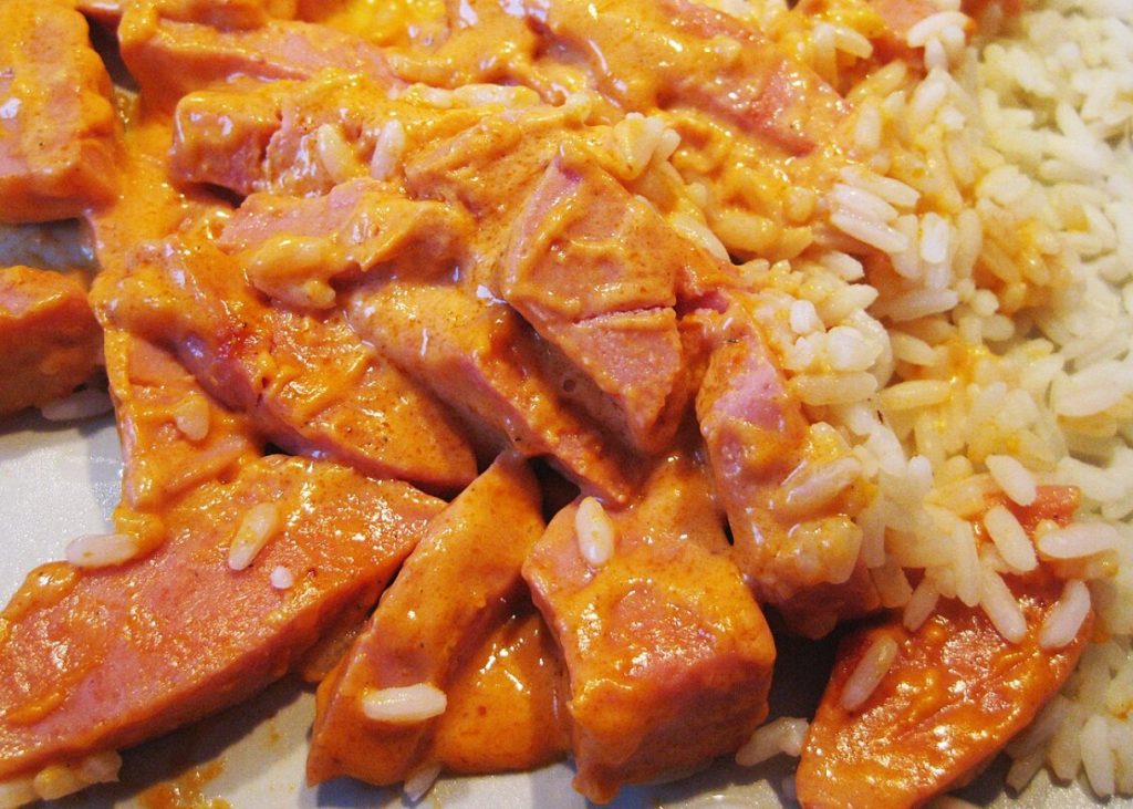 Vorst stroganoff riisiga