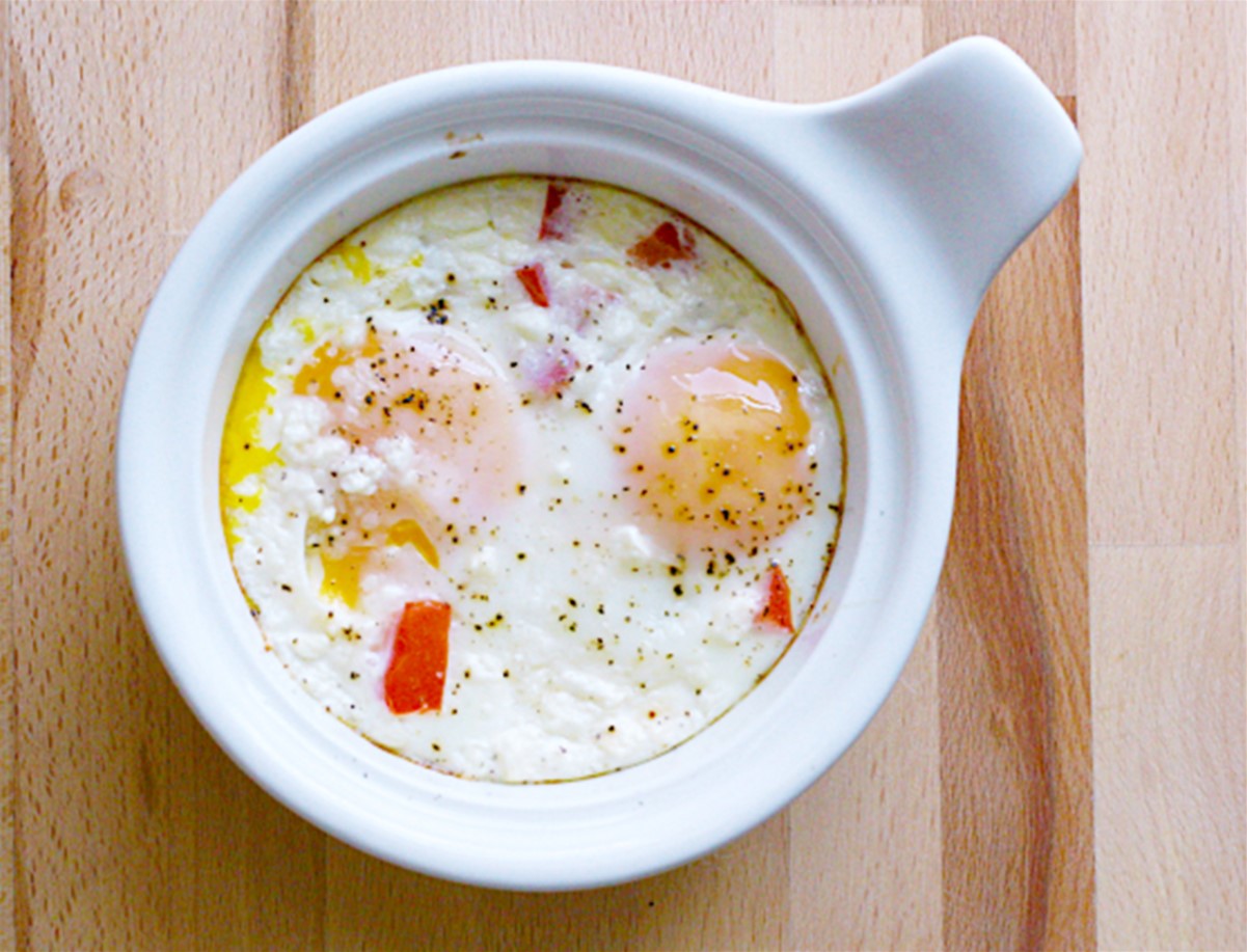 Proovisin teha munapuderit ahjus ja tulemuseks oli kõige õrnem munapuder, mida ma kunagi saanud olen.