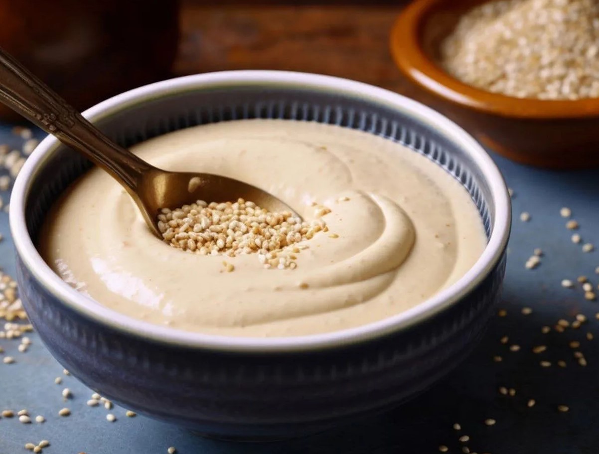 See tahini kaste sobib ideaalselt salatite, grillitud liha, falafeli või ahjus küpsetatud köögiviljade juurde.